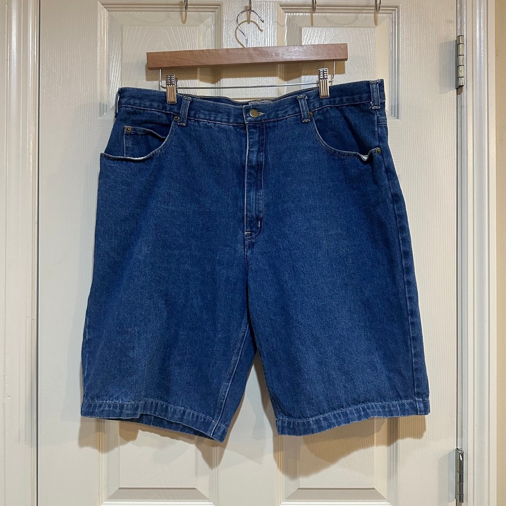Vintage Weeds Mens Denim Shorts Size 40 Blue Medium Wash Relaxed Fit 100% Cotton